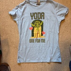 Ladies Small Star Wars Yoda T-shirt  - Yoda One for Me